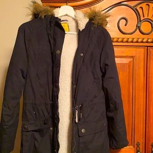 Women’s black lined women’s coat